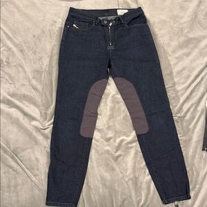 Diesel Women's Dark Indigo Skinny Jeans with Knee Patch
